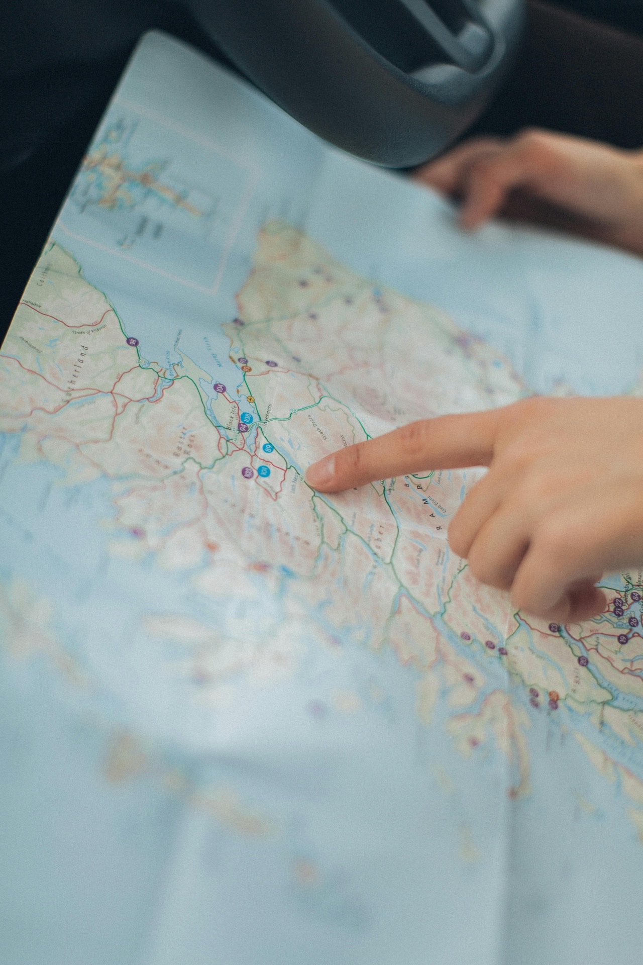 Route optimization map